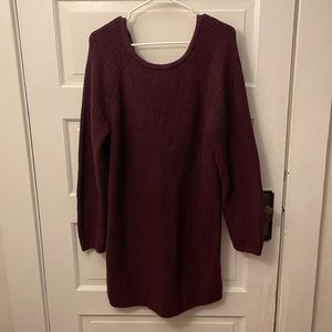 Size Lg Maroon American Eagle Sweater Dress